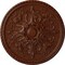 Ekena Millwork Bradford Ceiling Medallion (Fits Canopies up to 6 5/8"), 32 5/8"OD x 2"P, Burnished Mahogany Crackle CM32BRBMC - alternate 1